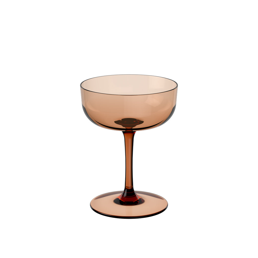 Villeroy & Boch Like Clay luxury champagne bowl set 2 pcs crystal clay brown 120ml