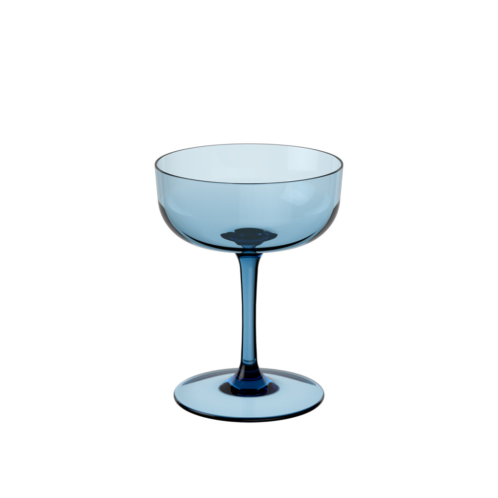 Villeroy & Boch Like Ice luxury champagne bowl set 2 pcs blue crystal 120ml