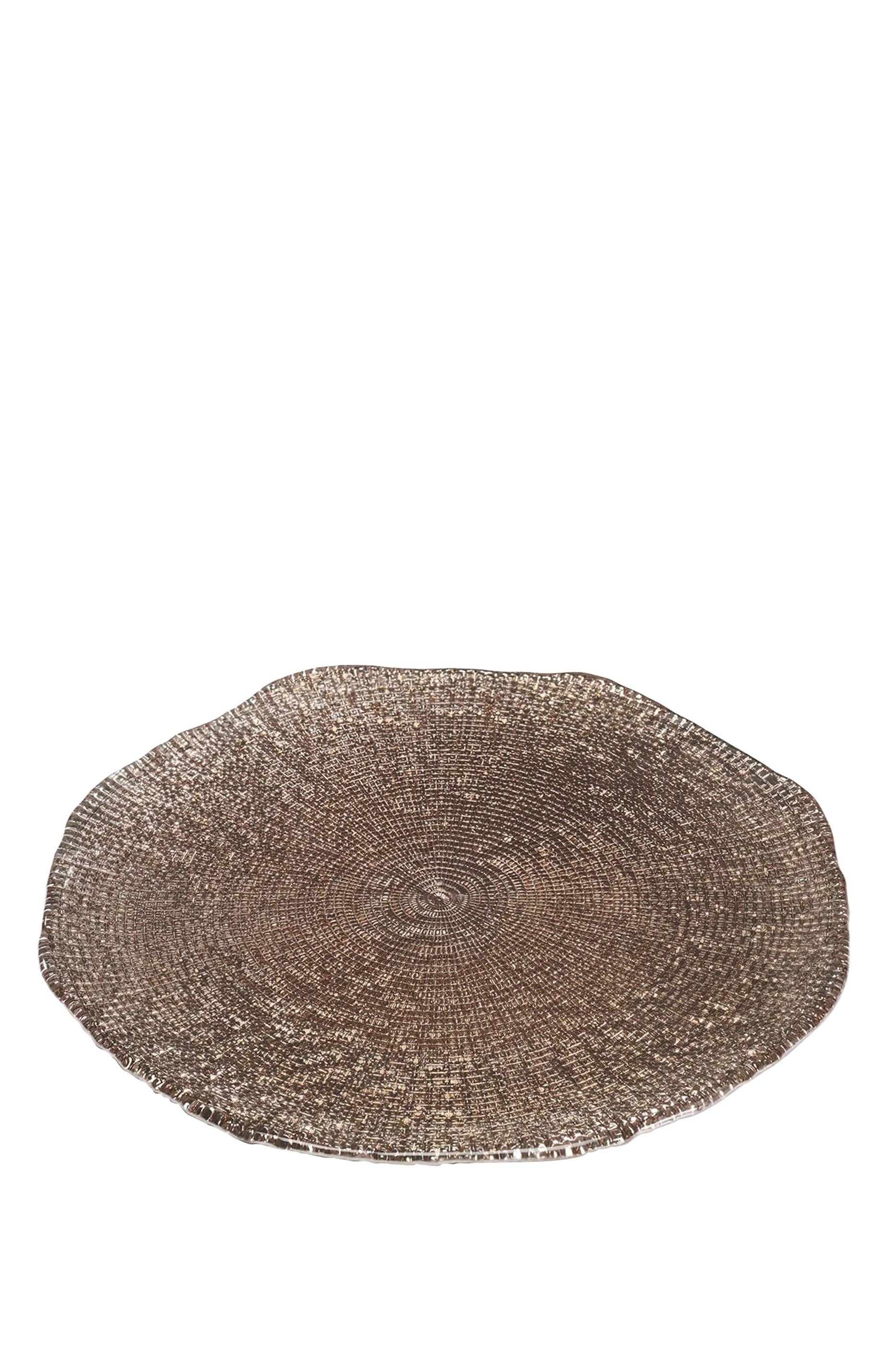 IVV Diamante Platter 34 cm - Hazelnut Chrome