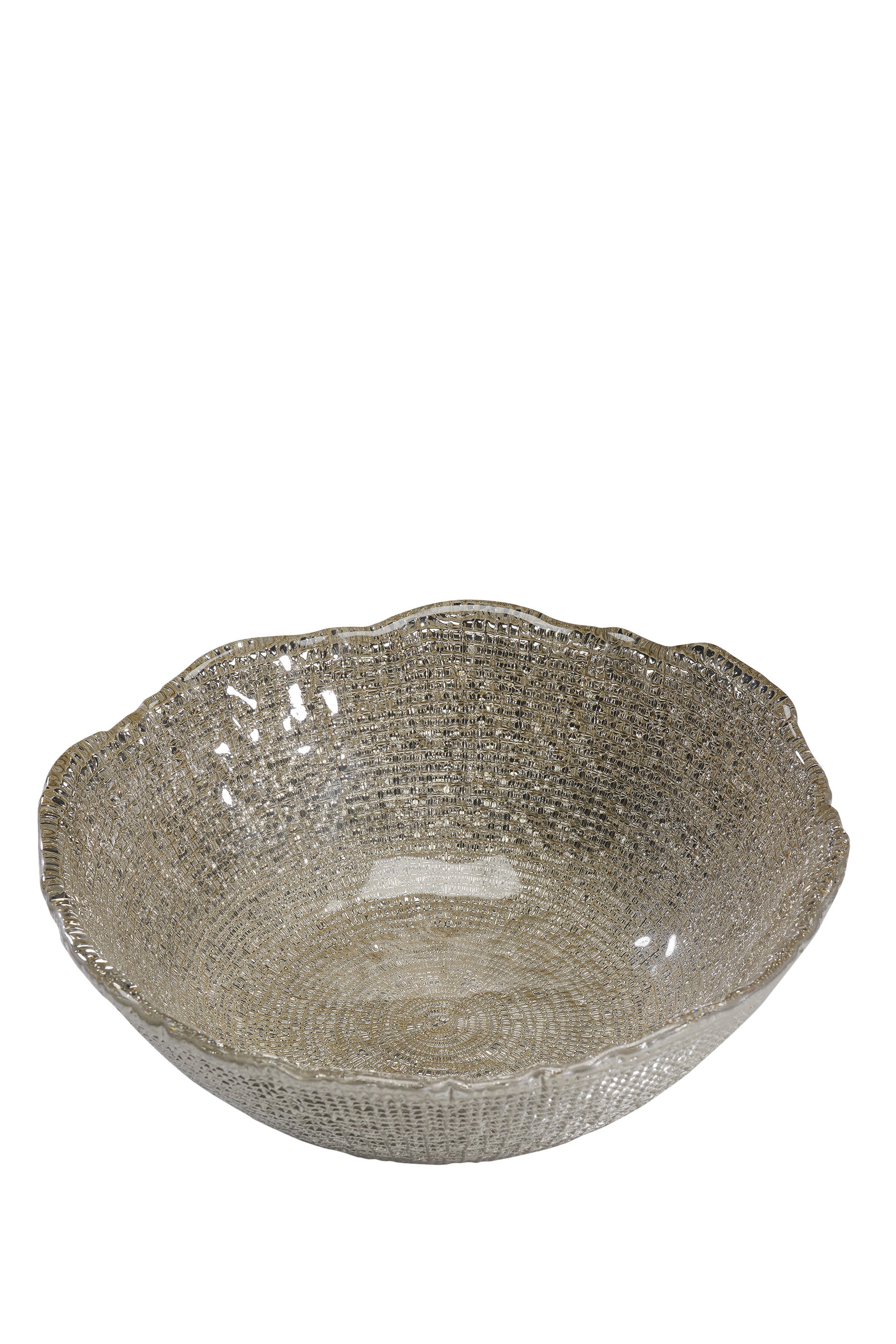 IVV Diamante Salad Bowl 28 cm - Beige Chrome
