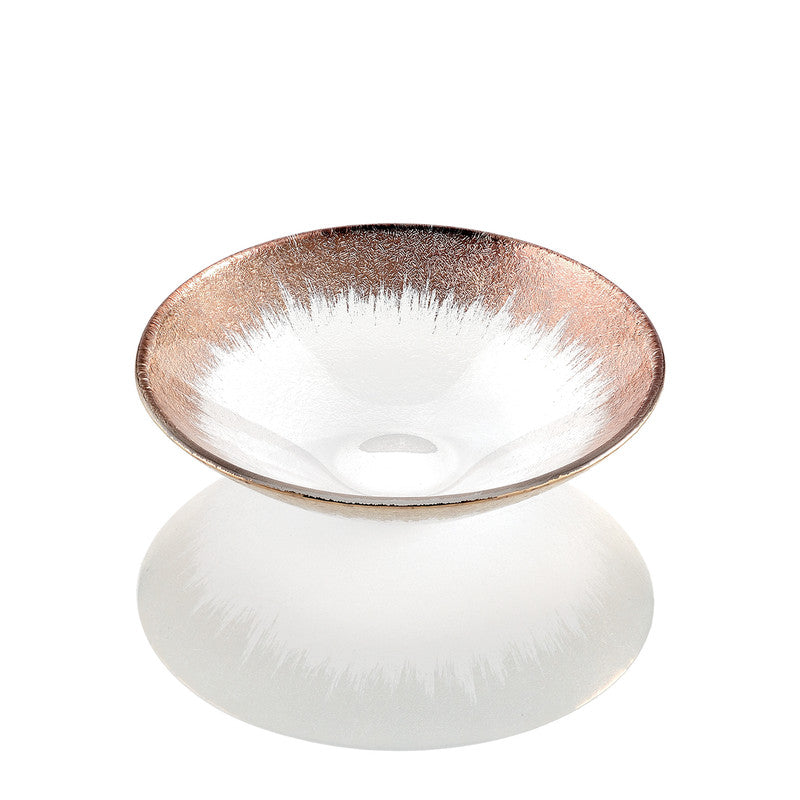 ORIZZONTE BOWL 25CM CLEAR GOLD