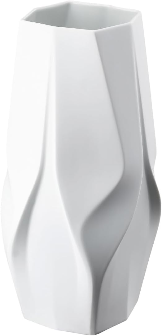 Rosenthal Weave White Porcelain Vase - 34.5 cm