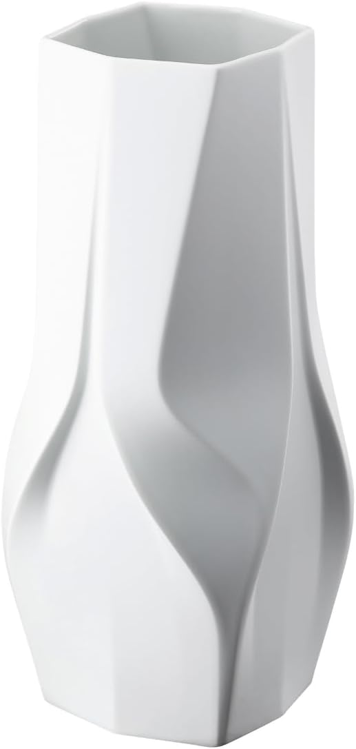 Rosenthal Weave White Porcelain Vase - 34.5 cm