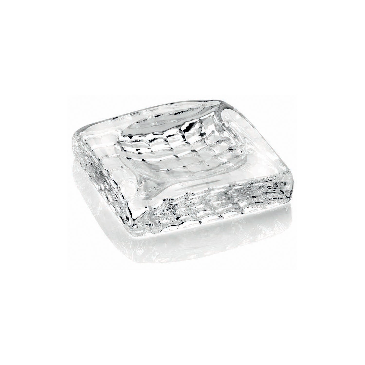 Optica ashtray cm 15x15 clear