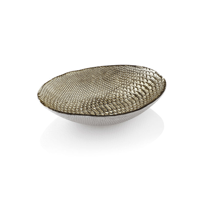DIVINA OVAL BOWL 30X21 BEIGE