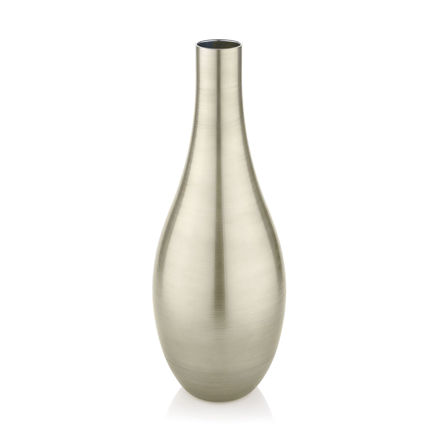 Bombay Vase 55â€¯cm IVV luxury platinum mouthâ€‘blown glass