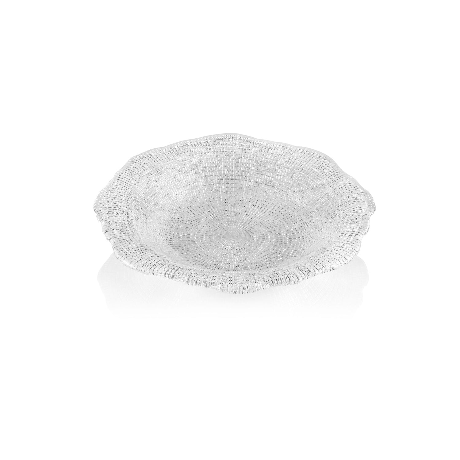 IVV DiamantÃ© transparent Ã˜â€¯24â€¯cm luxury glass soup dish with textured finish