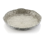IVV Diamante Handmade Luxury Fruit Bowl in Beige and Chrome