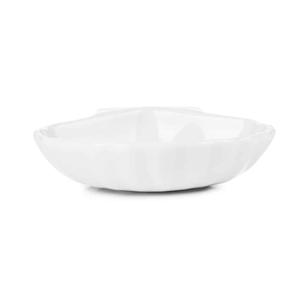MINIATURES SCALLOP 7.5CM White
