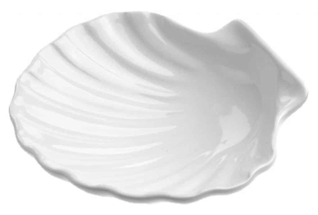 MINIATURES SCALLOP 7.5CM White