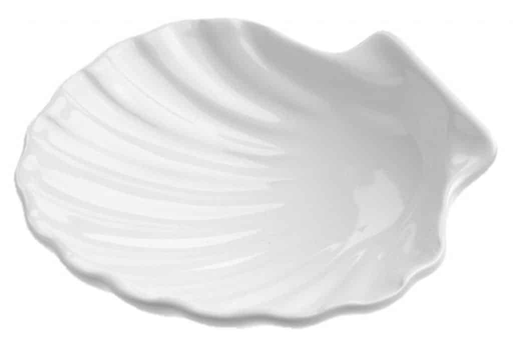 MINIATURES SCALLOP 7.5CM White