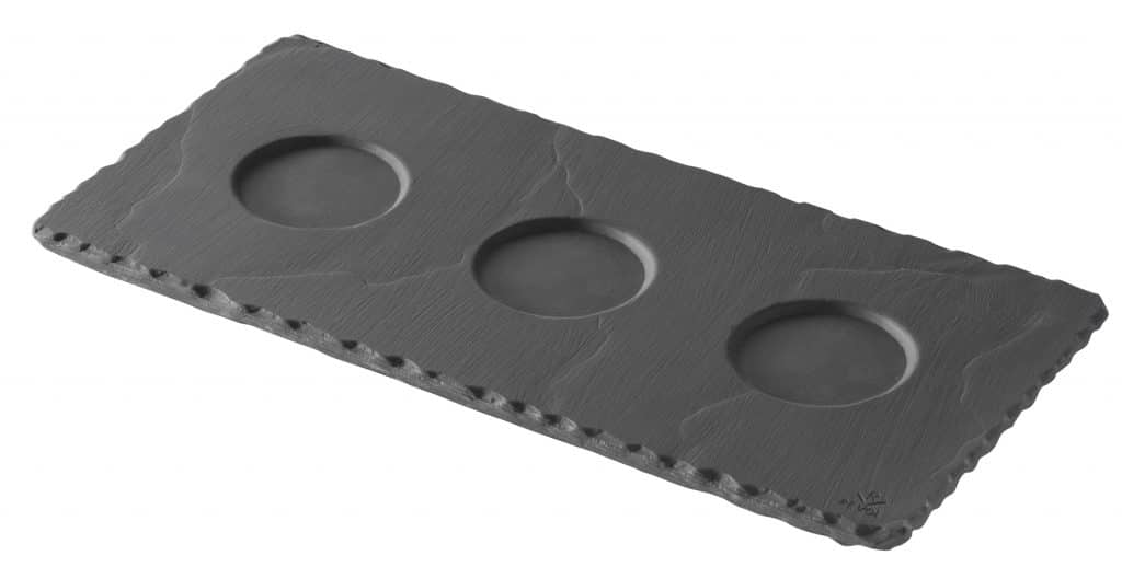 BASALT TRAY W/IND 25X12CM Matt