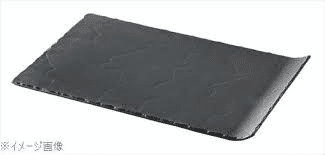 BASALT RECT.PLATE CURVED EDGE