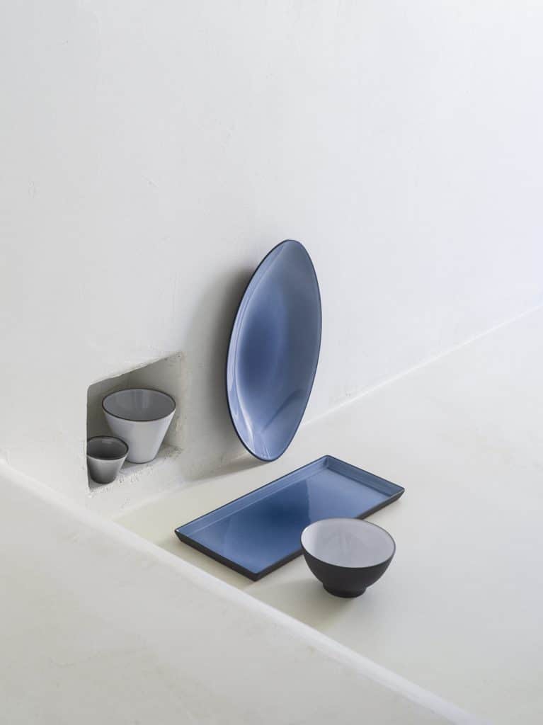 OVAL PLATE 35CM Cirrus Blue