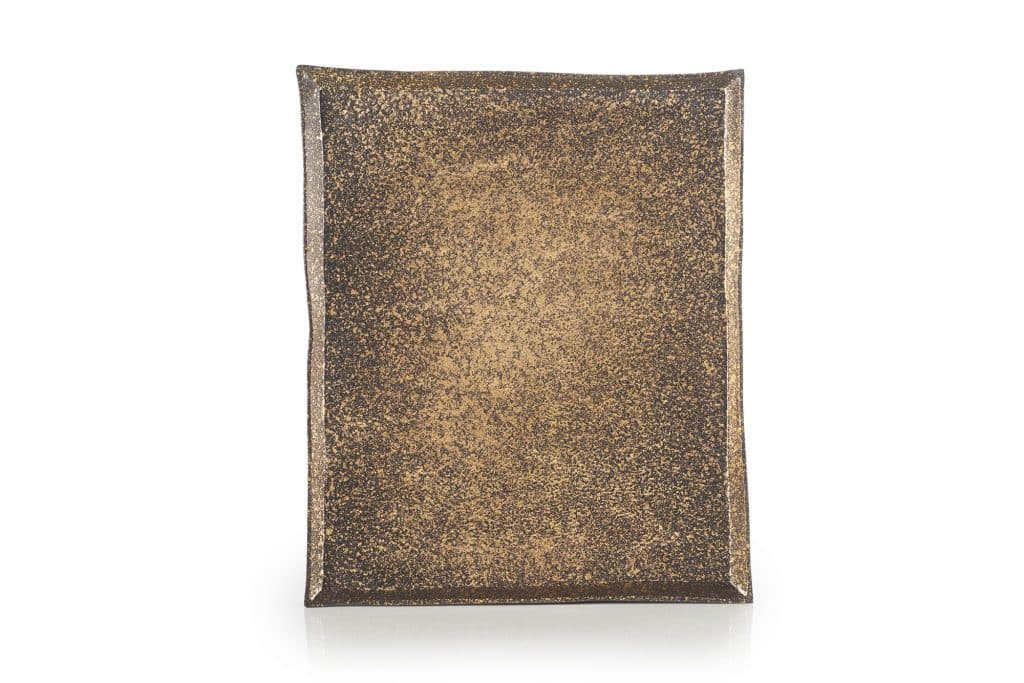 SOLSTICE RECT PLATE 21CM Gold
