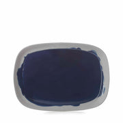 NO.W RECTANGUL PLATE 33CM blue