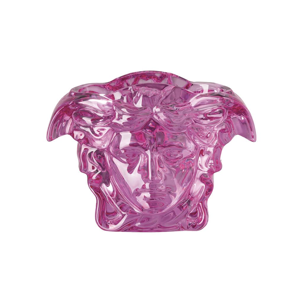 Versace Medusa Grande Pink Vase 19 cm Luxury Crystal Decor
