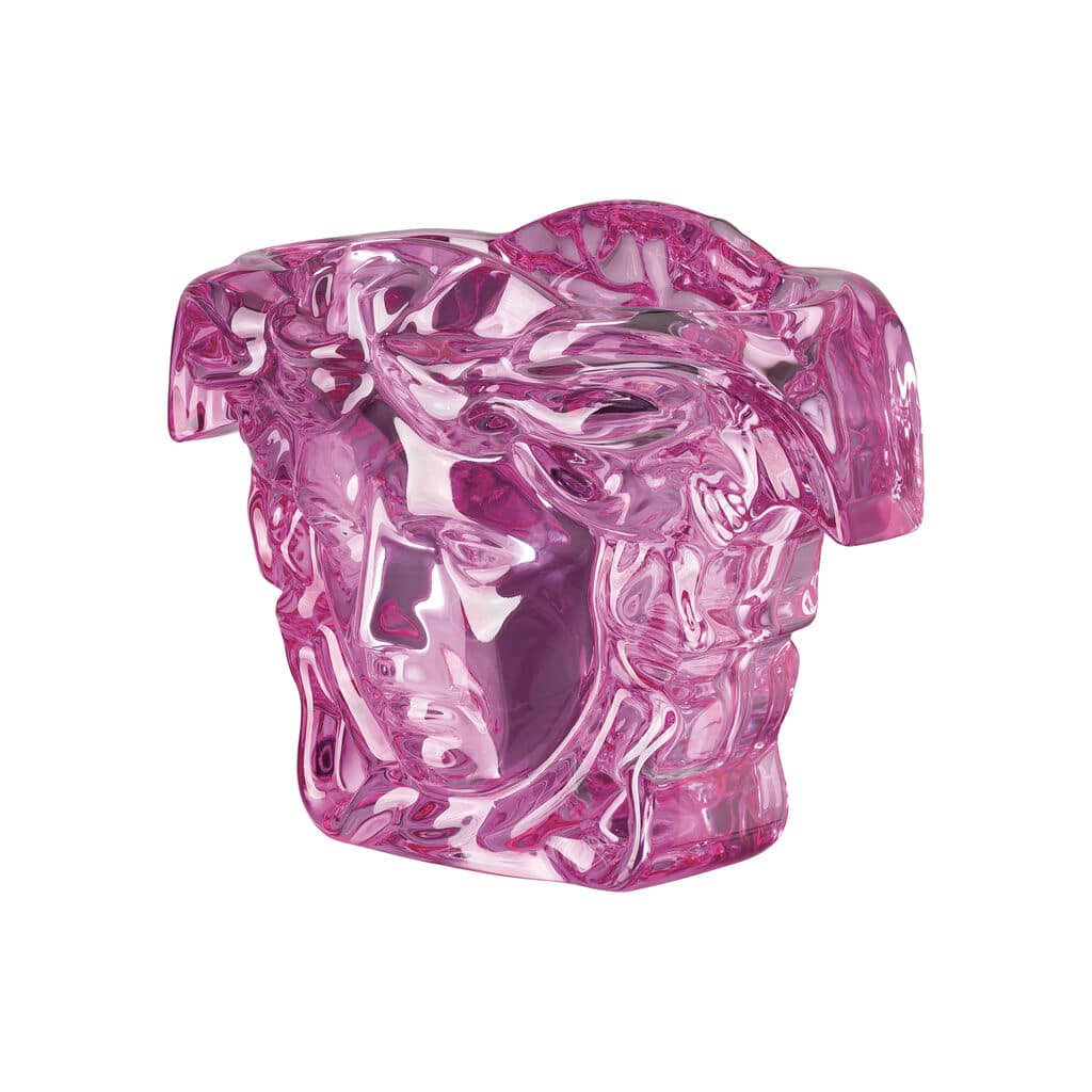 Versace Medusa Grande Pink Vase 19 cm Luxury Crystal Decor