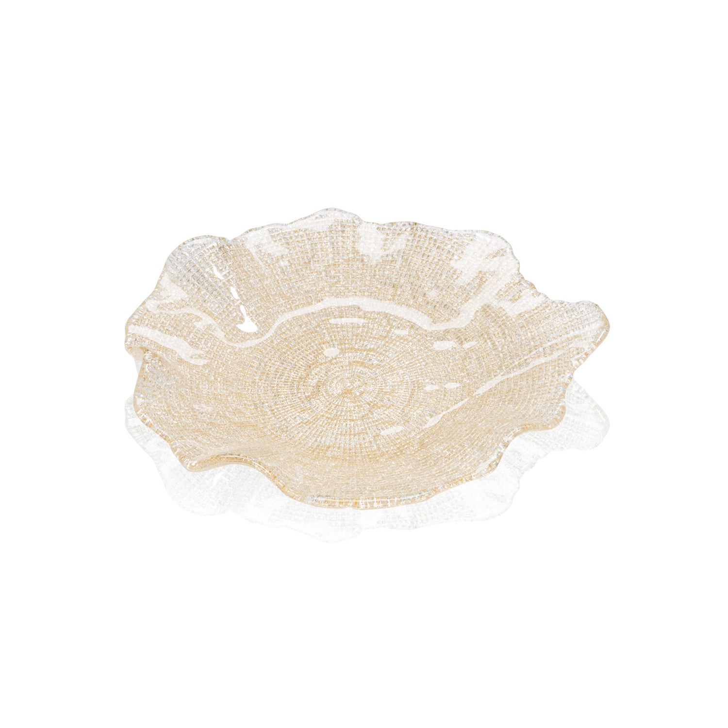 PLATE CM.28 GOLD GLITTER