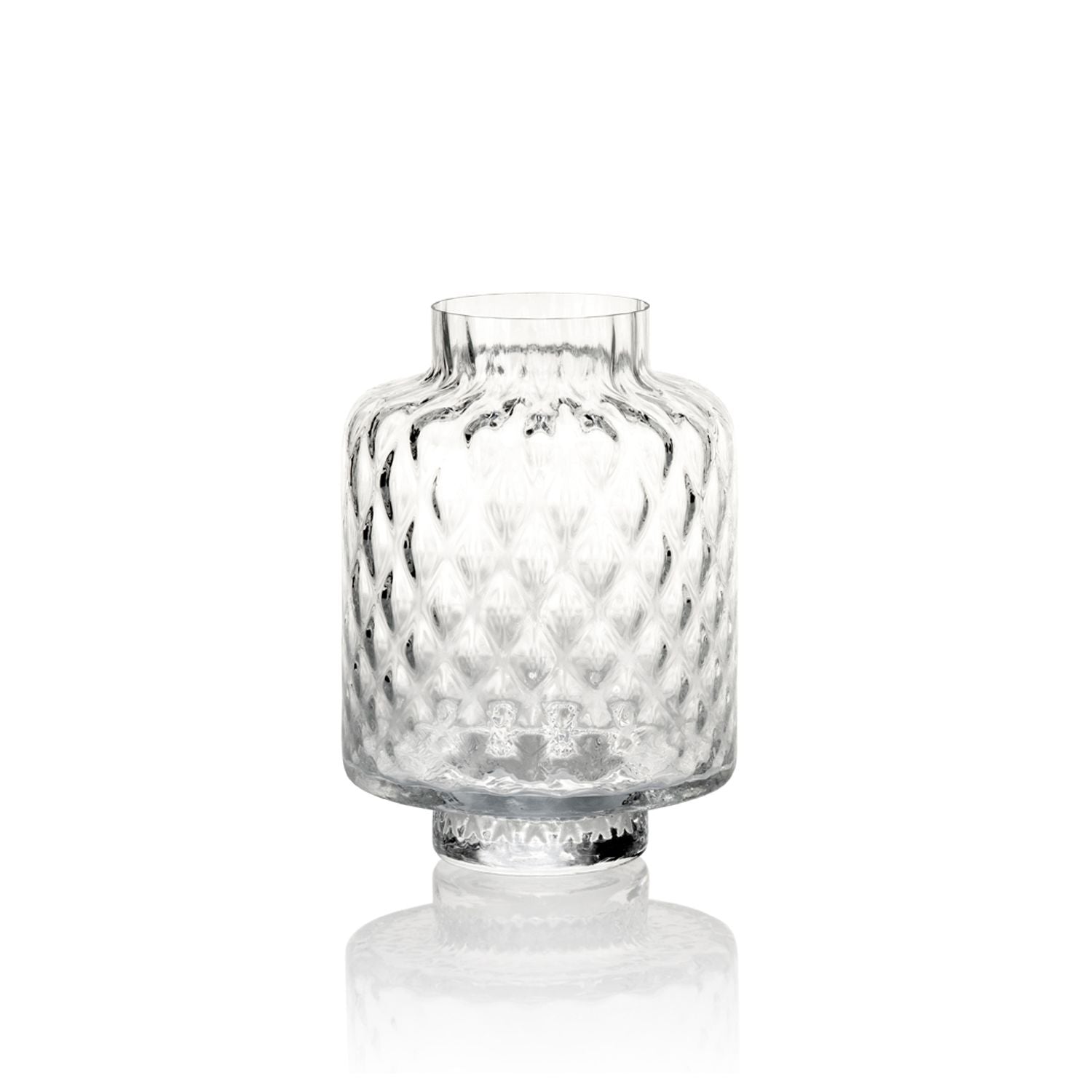 XYZ VASE H.21 CLEAR OPTIC