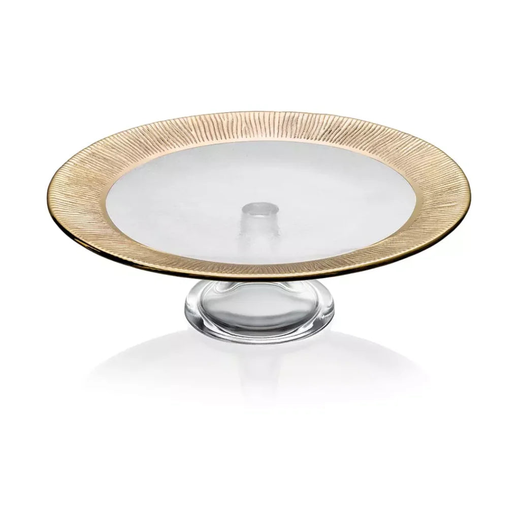 JEDDAH FOOTED CAKE PLAT34 GOLD