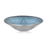 LIRICA BOWL Ø 25 CM SILVER PLATED  BLUE COLOR