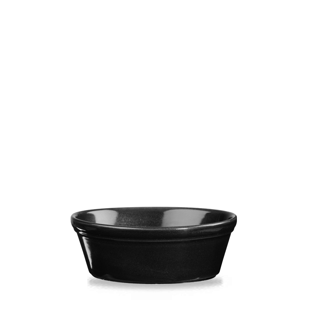 OYNX BLACK ROUND PIE DISH5.25