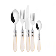 Bugatti Aladdin Ivory 30-Piece Chrome Cutlery Set