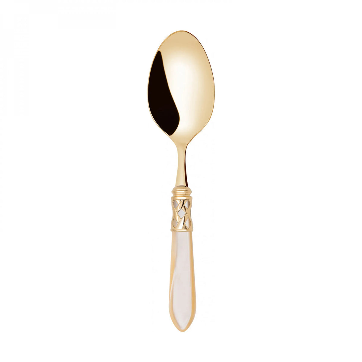 Bugatti Aladdin PVD Gold Serving Spoon - Ivory