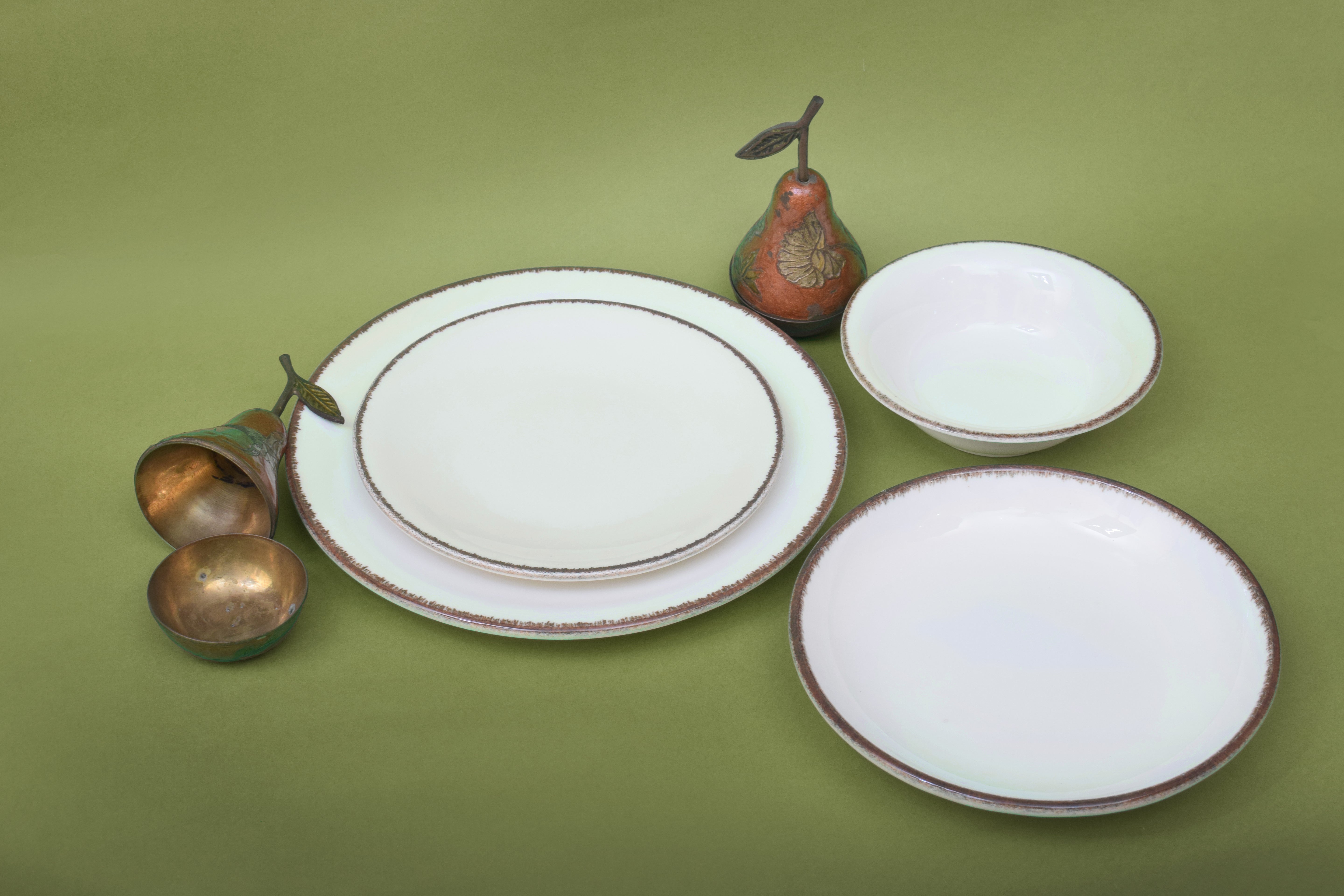 Kutahya | Dinner Set | 24 Pieces | Atlantis Shape | Decorated