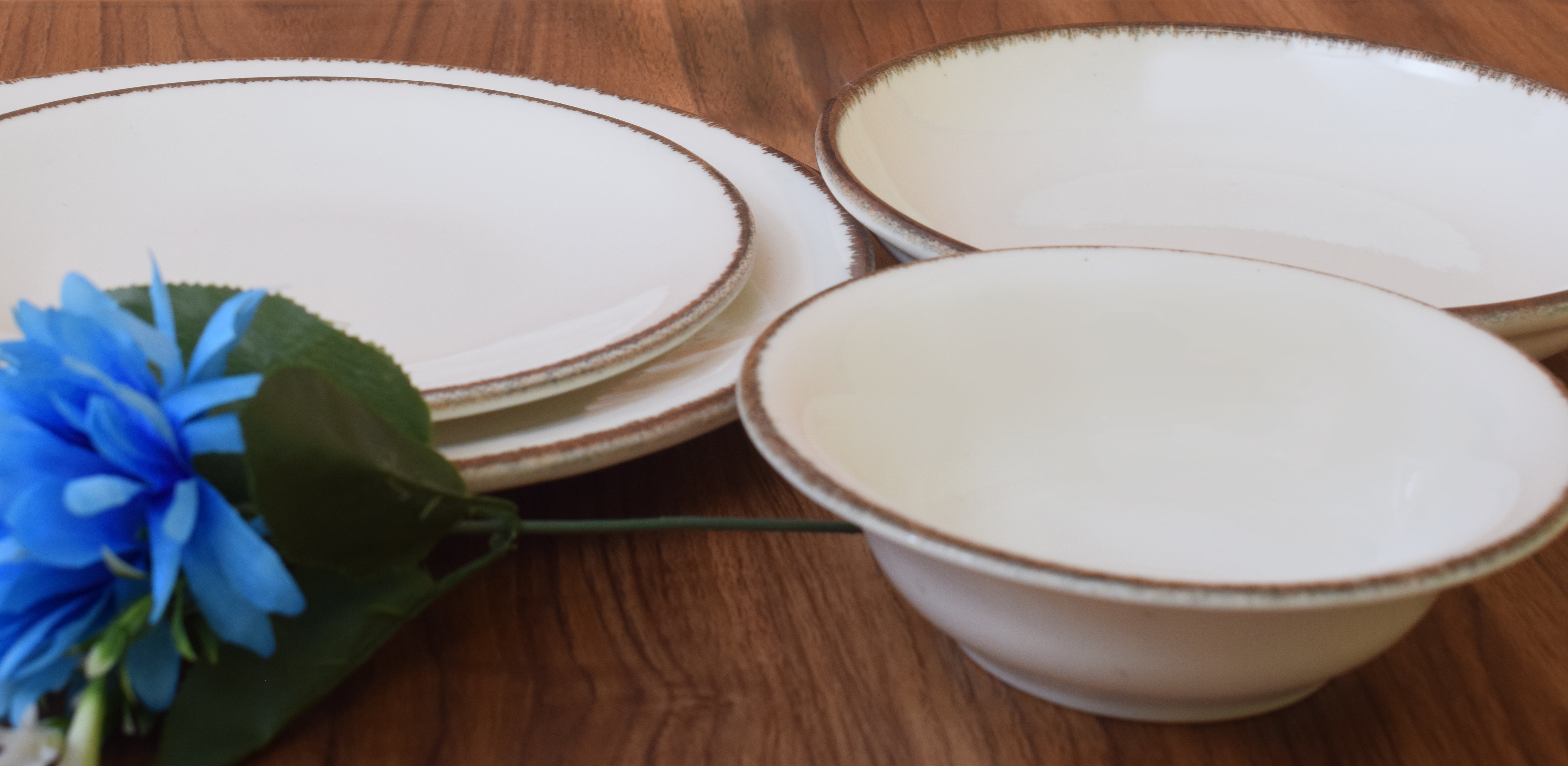 Kutahya | Dinner Set | 24 Pieces | Atlantis Shape | Decorated