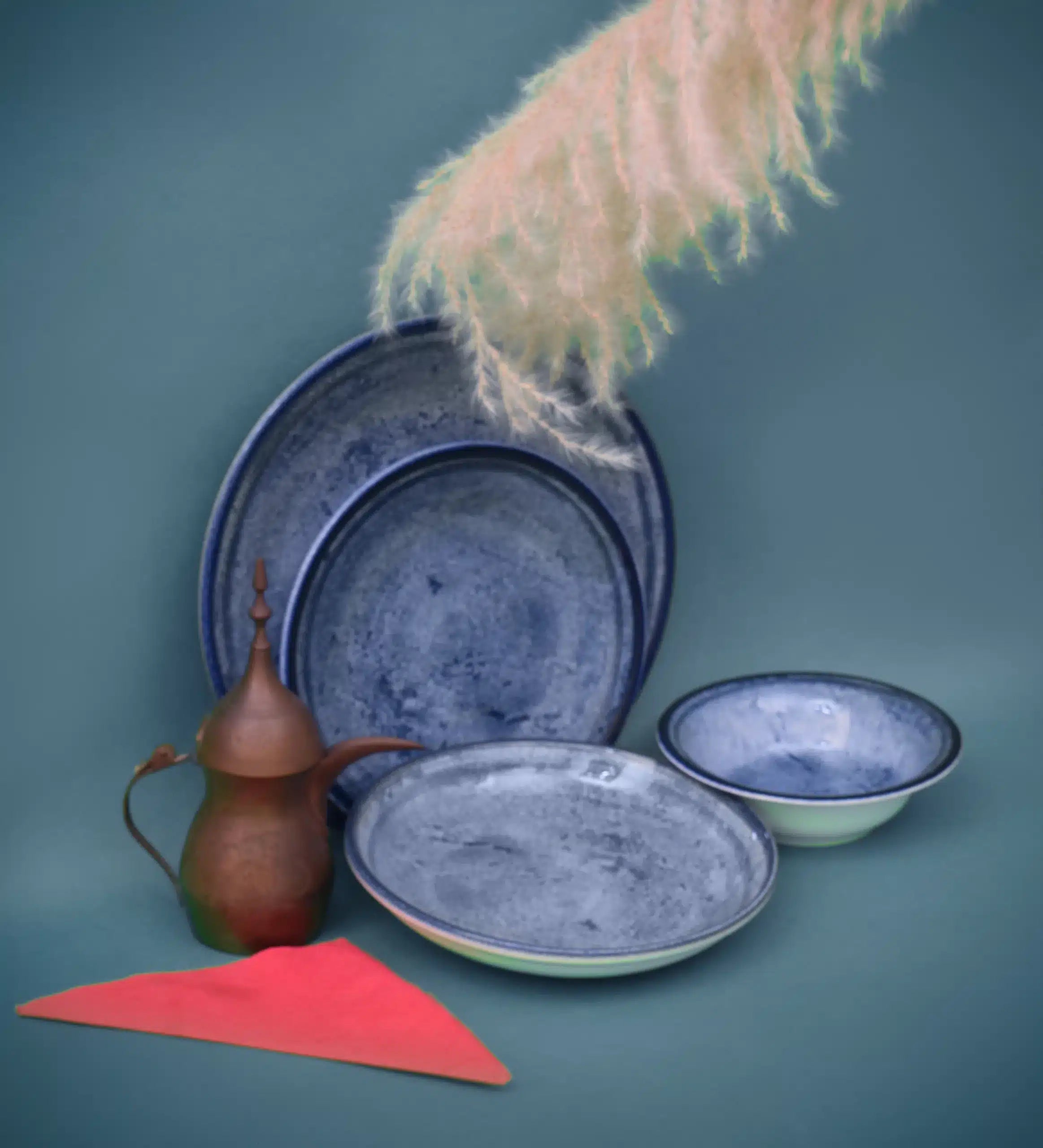 Blue Stone Saucer 15.0 cm