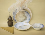 Kutahya | Dinner Set | 24 Pieces | Frekans Shape | Decorated