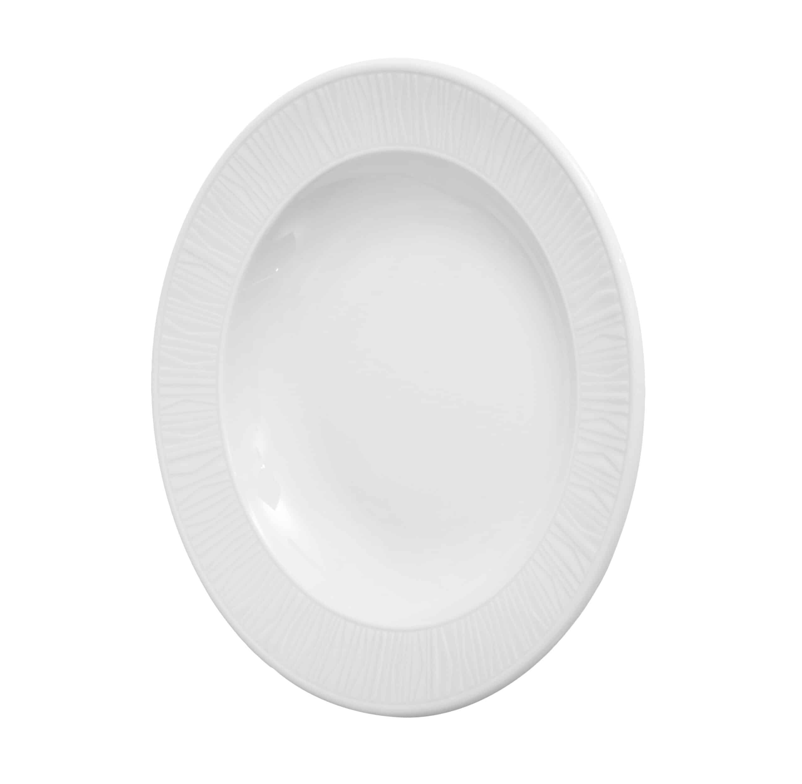 EMOTION DEEP PLATE WHITE 22CM