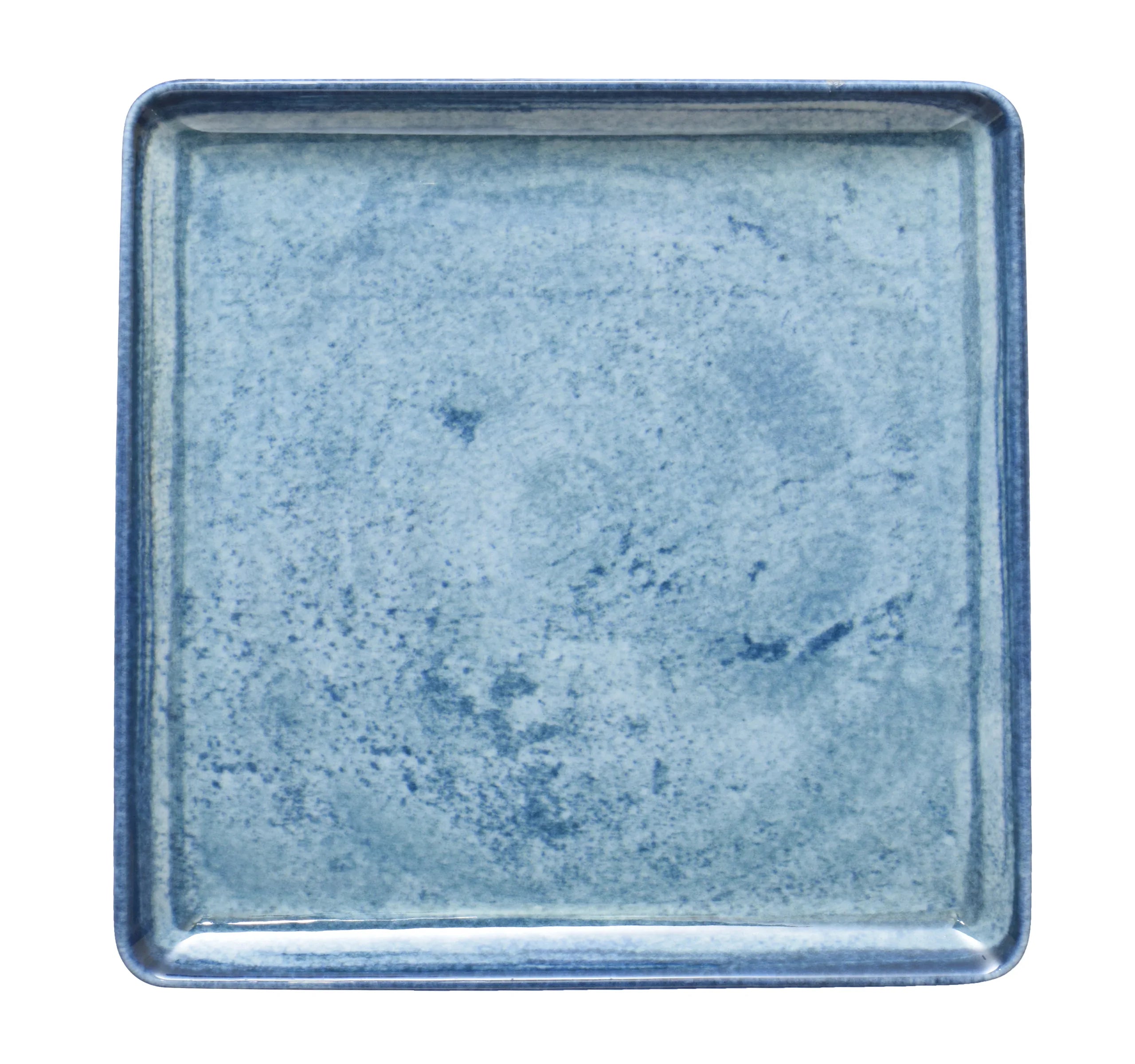 Blue Stone square plate23x23CM