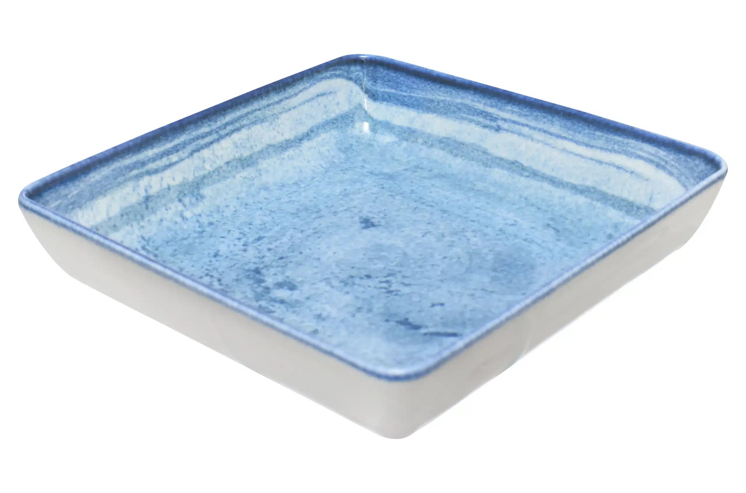 Blue Stone Deep plate 19x19 CM