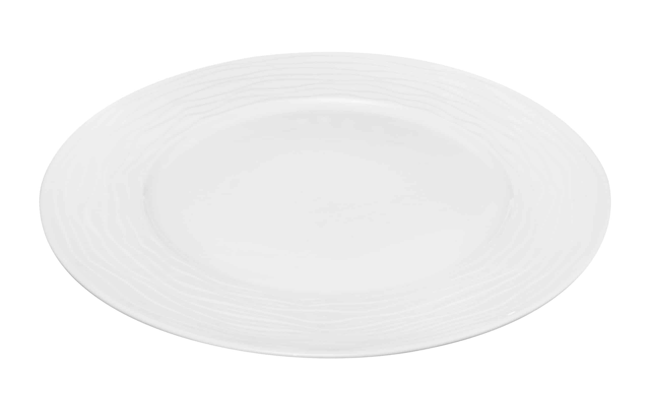 SEA WAVE FLAT PLATE WHITE 30CM