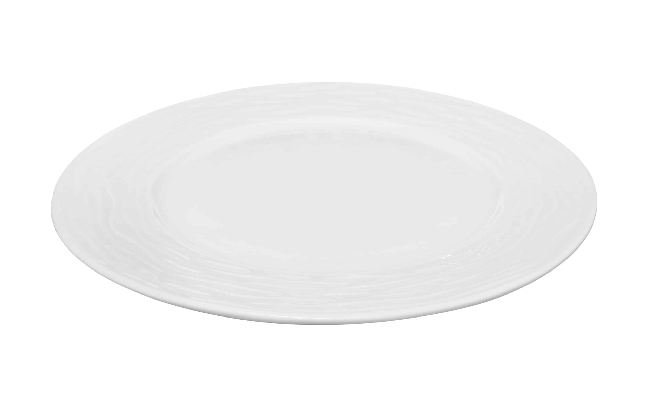 SEA WAVE FLAT PLATE WHITE 21CM