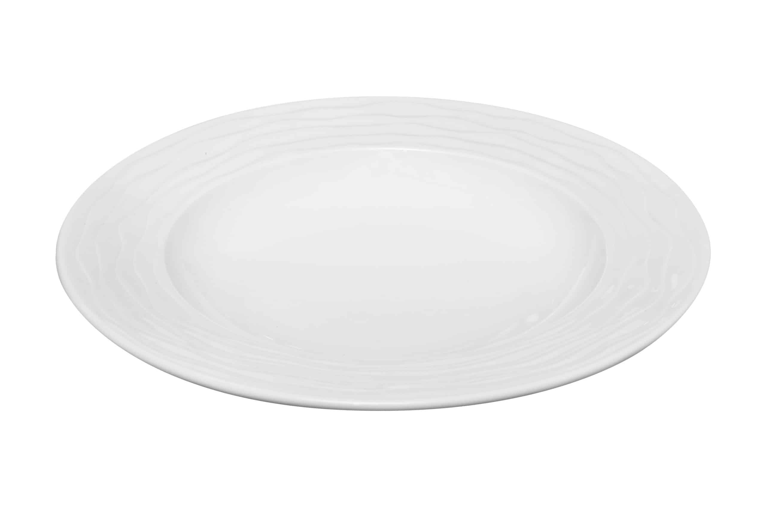 SEA WAVE DEEP PLATE WHITE 23CM