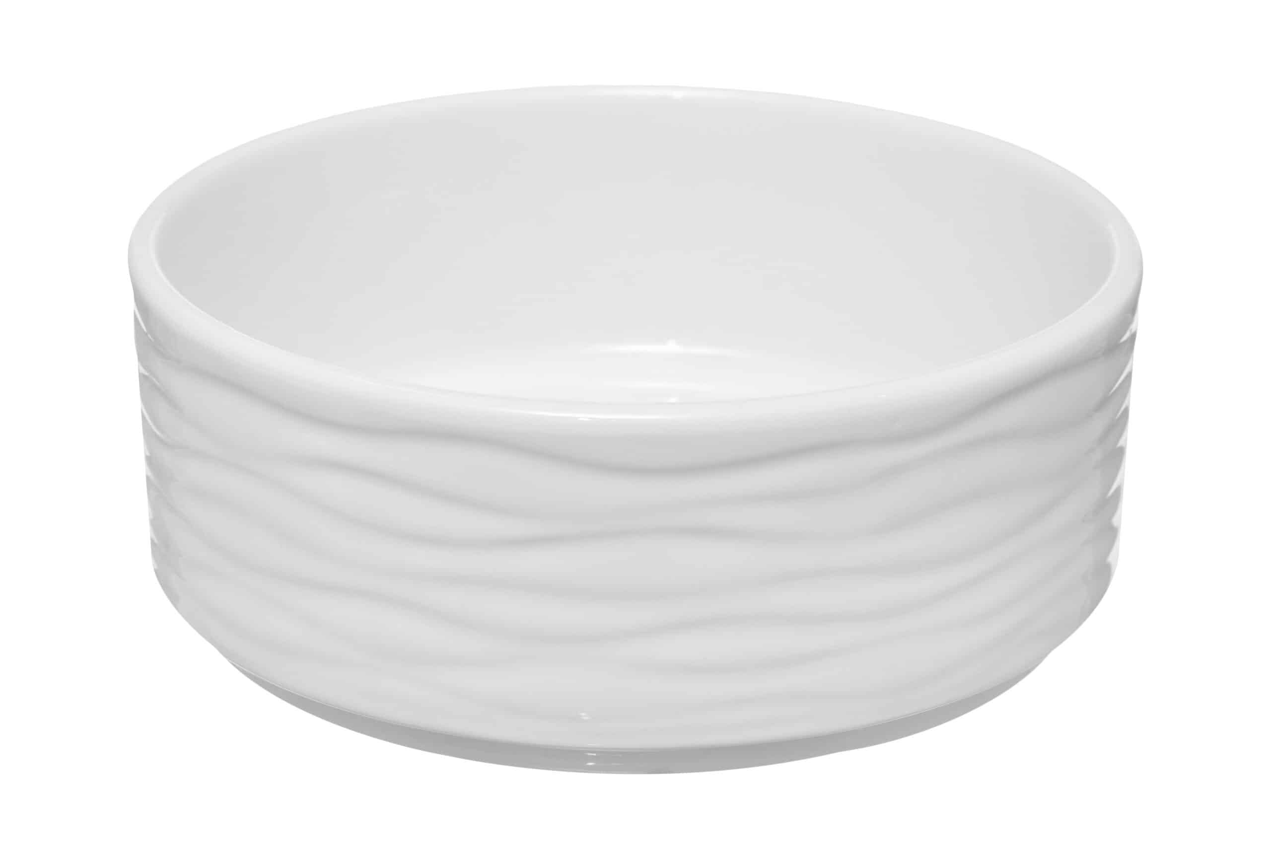 SEA WAVE BOWL WHITE 12 CM