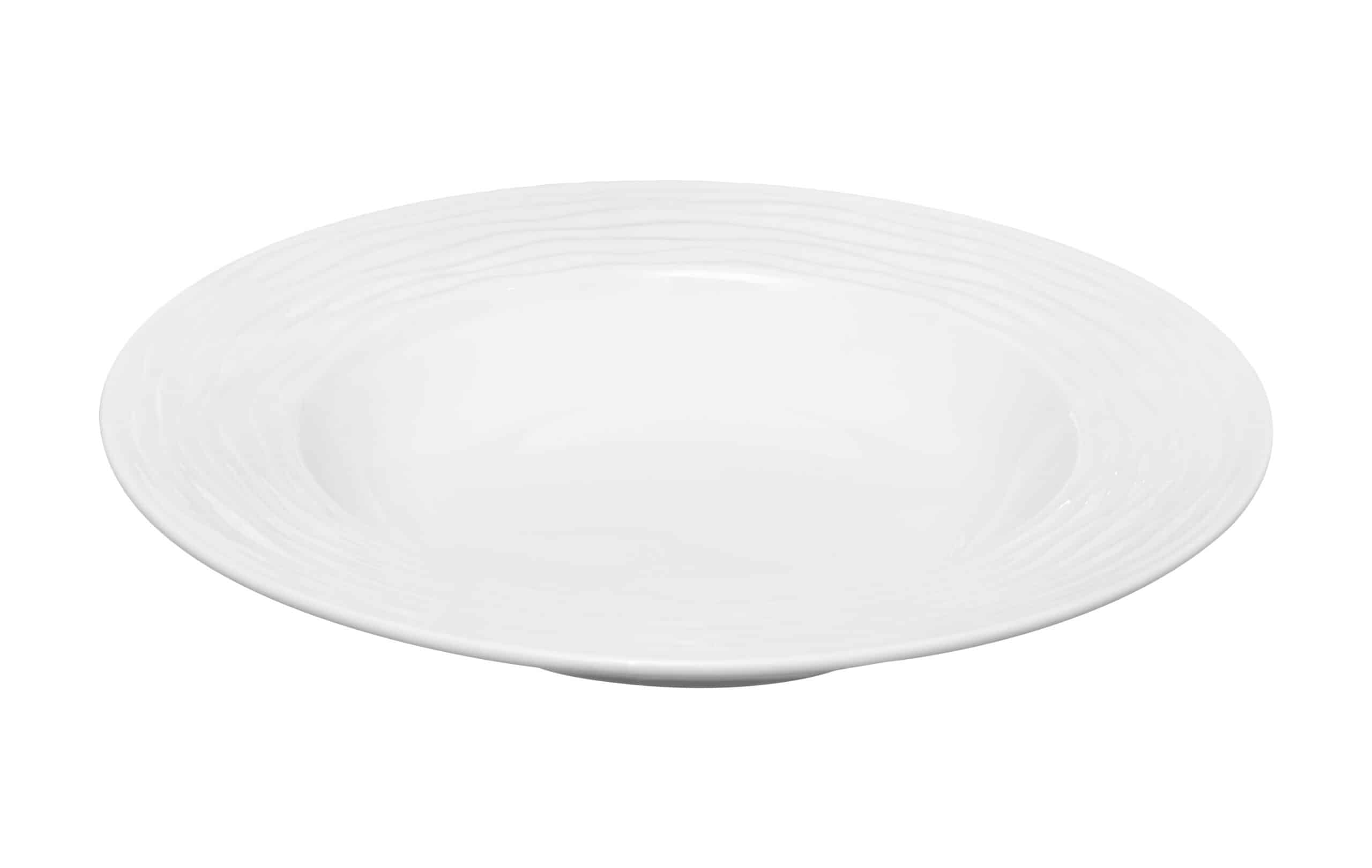 SEA WAVE DEEP PLATE WHITE 30CM