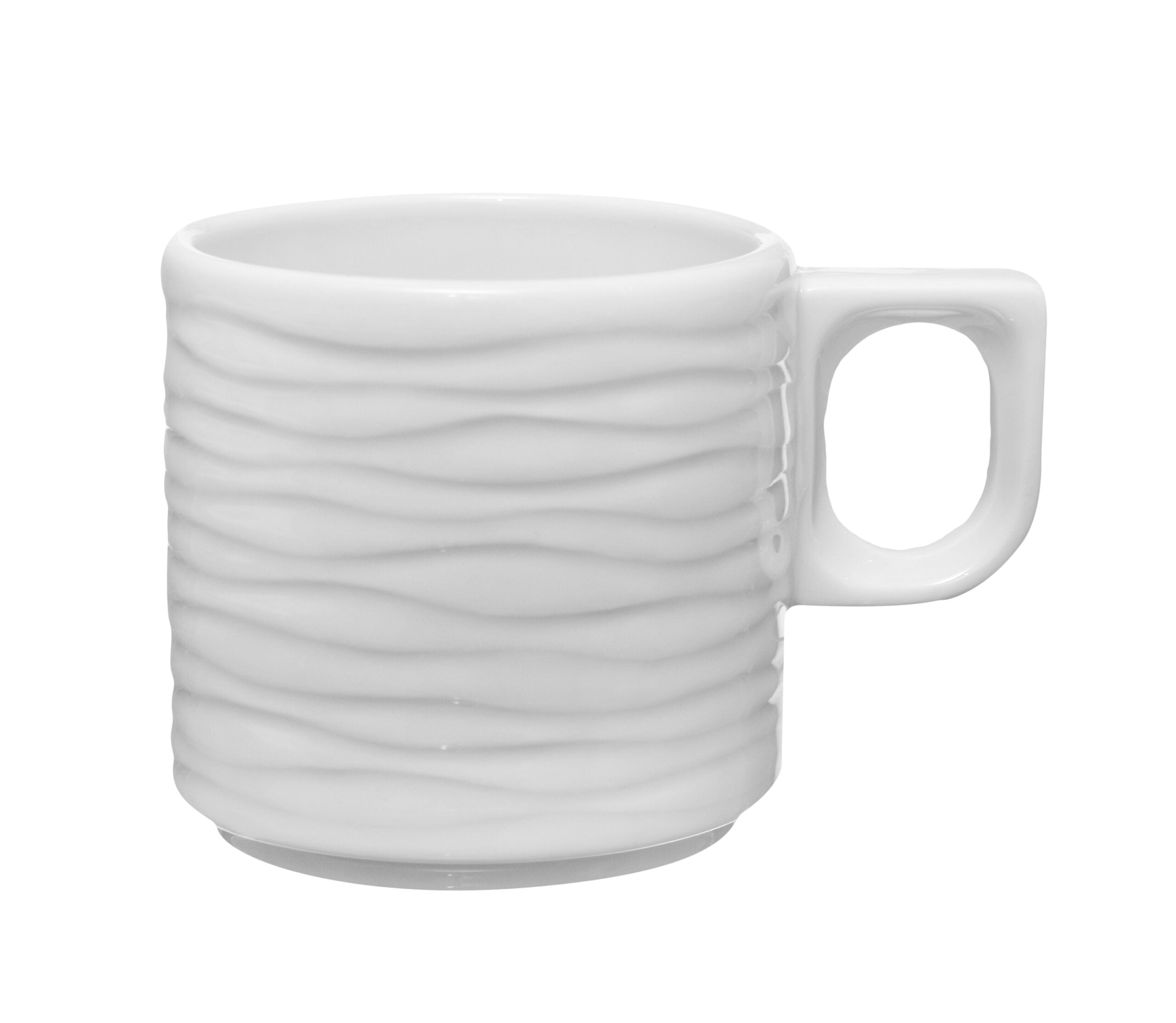 SEA WAVE TEA CUP WHITE