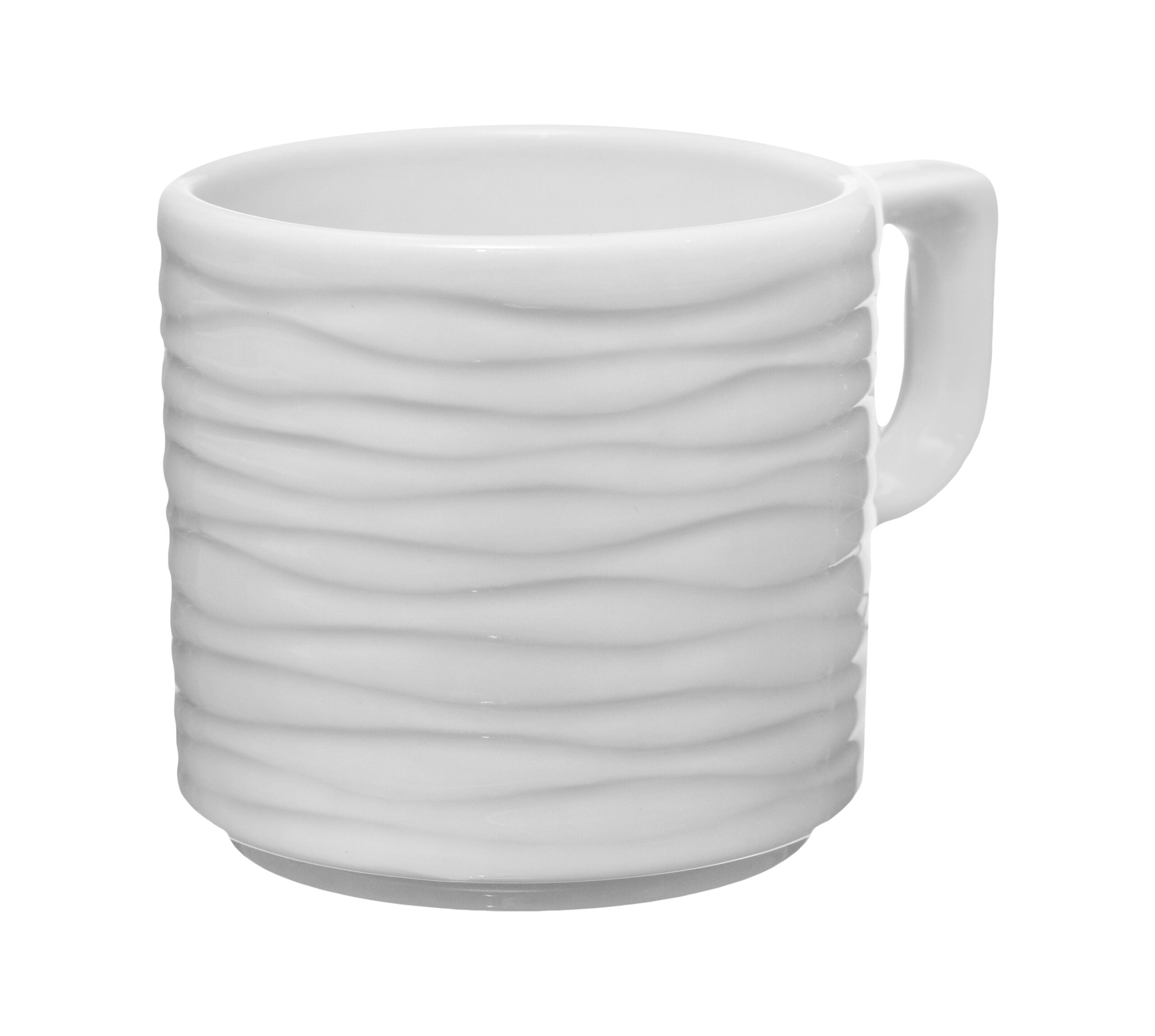 SEA WAVE TEA CUP WHITE