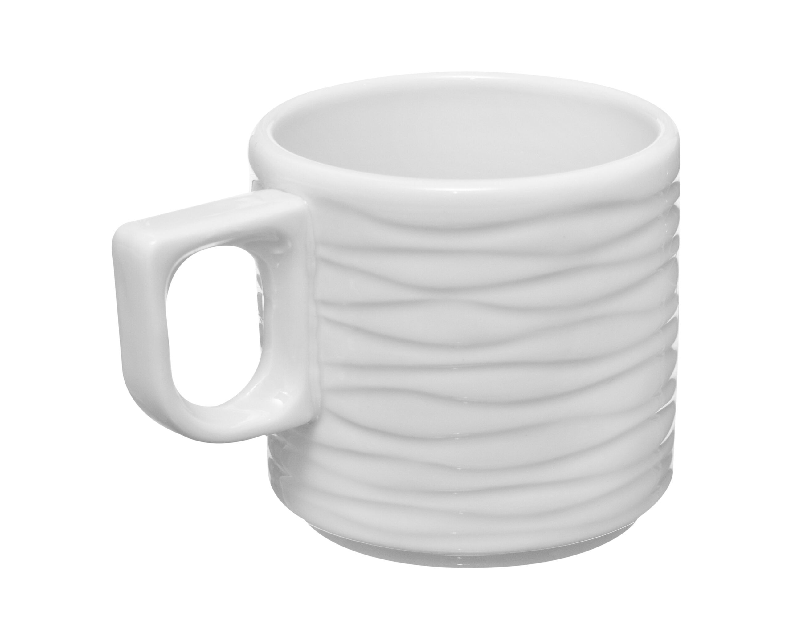 SEA WAVE TEA CUP WHITE