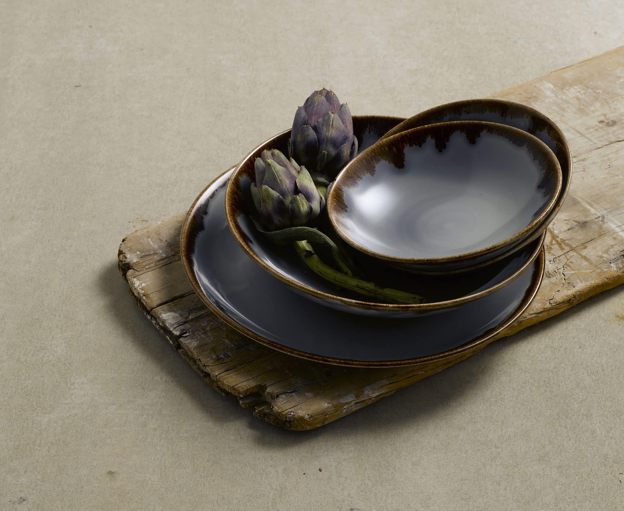 HARVEST GREY COUPE BOWL 18cm
