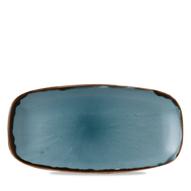 HARVEST BLUE OBLON PLATE29x15