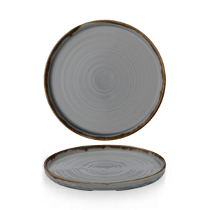 HARVEST GREY WALLED PLATE21cm