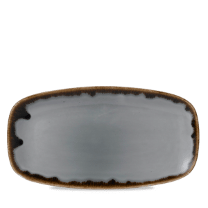 HARVEST GREY OBLON 35.5x18.9cm