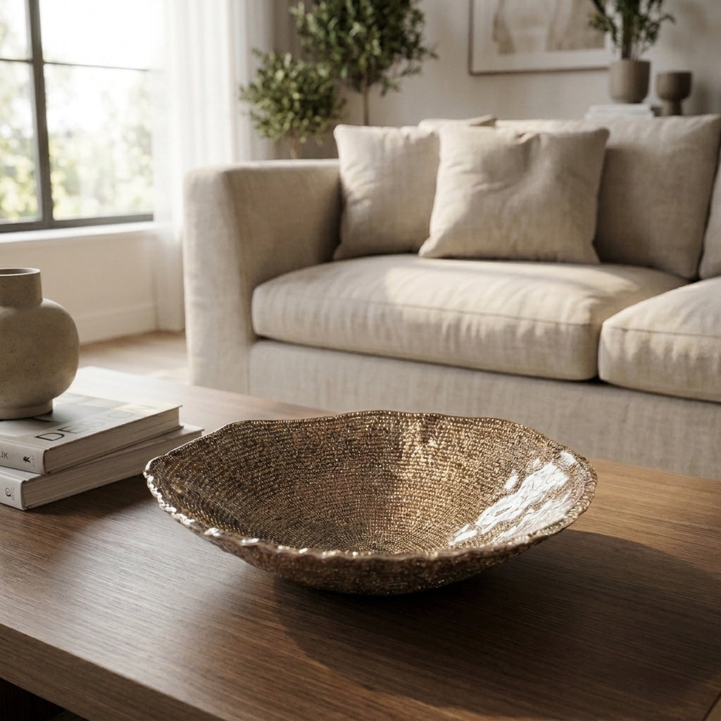 IVV Diamante Bowl 33 cm - Hazelnut Chrome