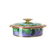 Luxury Versace Jungle Animalier covered vegetable bowl 54 oz porcelain with gold dÃ©cor